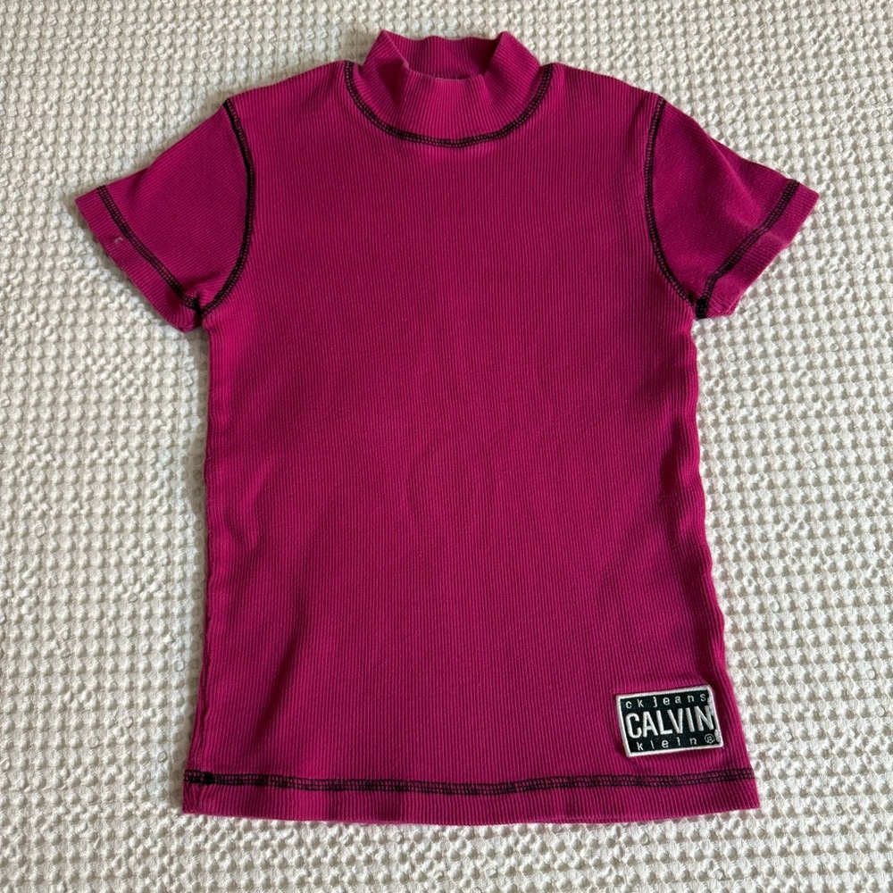 Y2K Magenta Calvin Klein Top